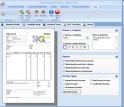 The Invoice Template Setup screen in SliQ